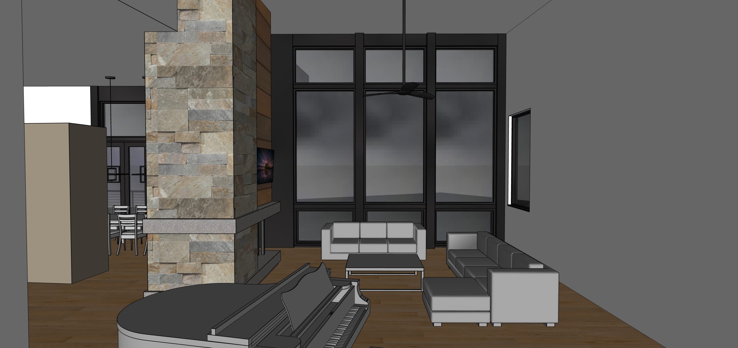 rendering of house interior
