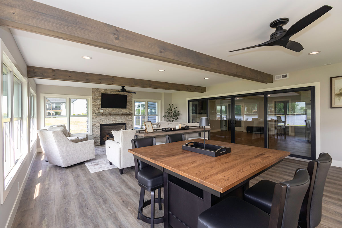 interior of sunroom