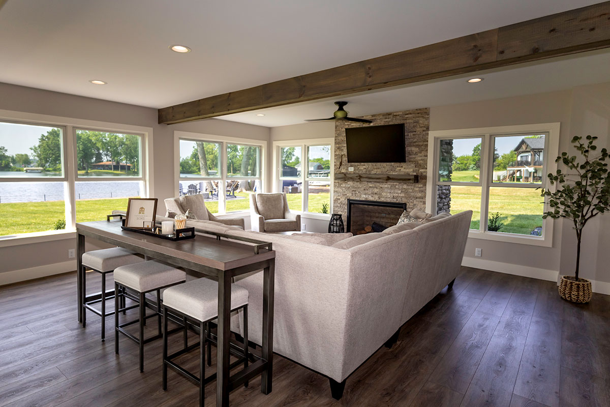 interior of sunroom