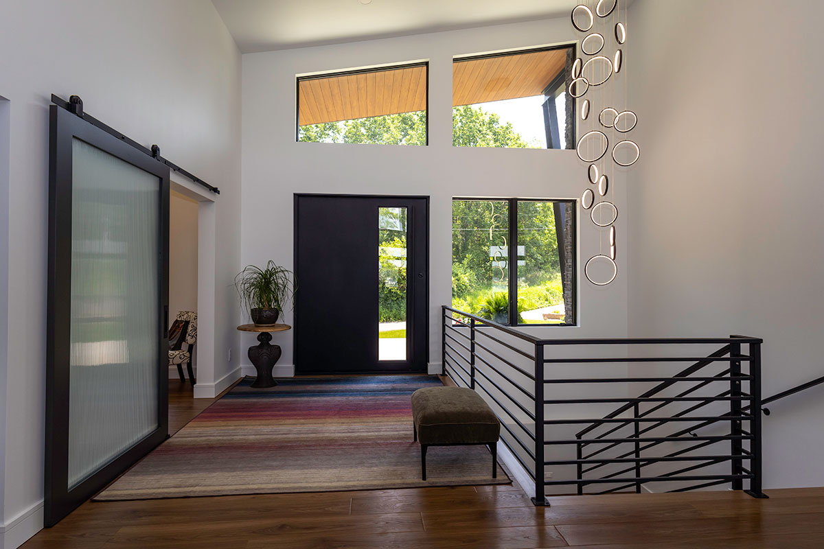photo of modern lake entry (interior)