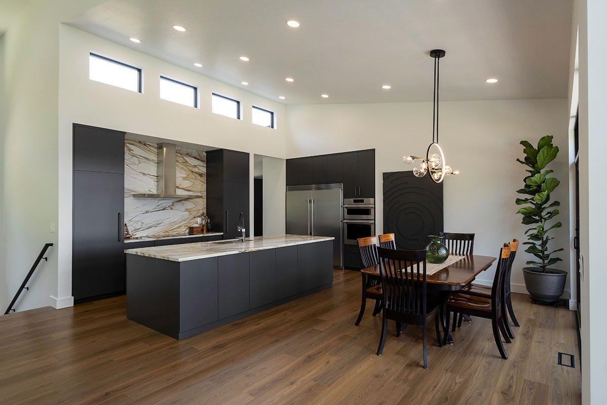 photo of modern lake house kitchen