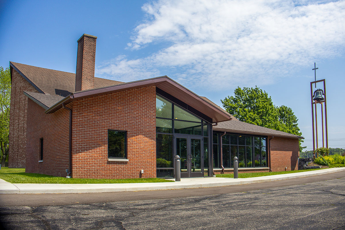 exterior photo of church addition