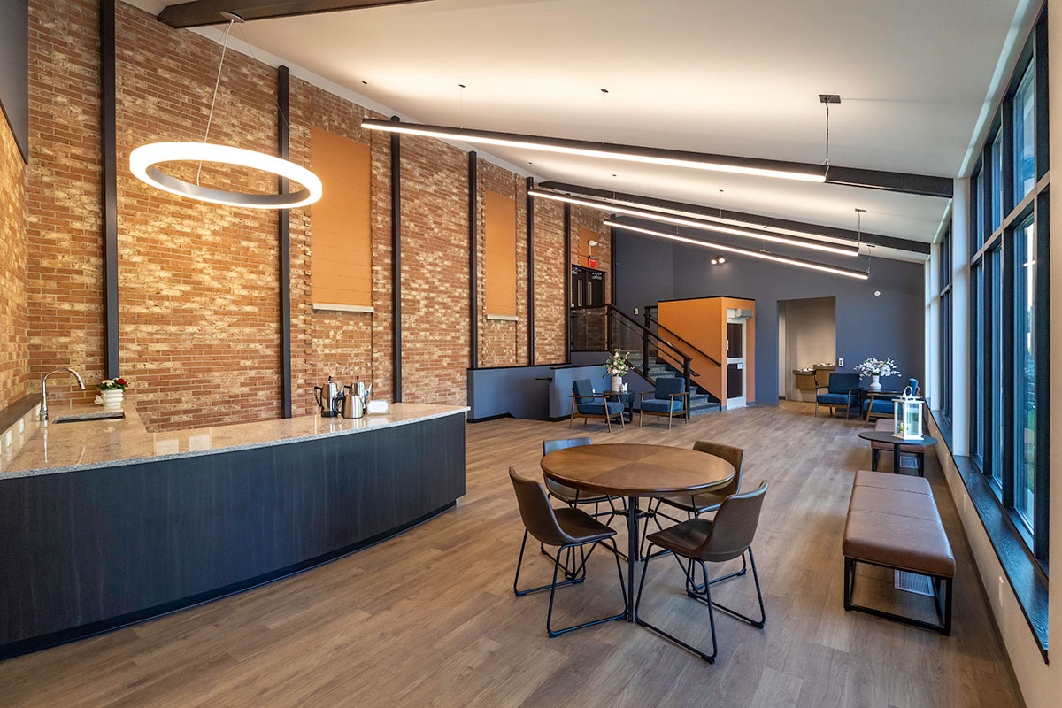 photo of new church gathering space