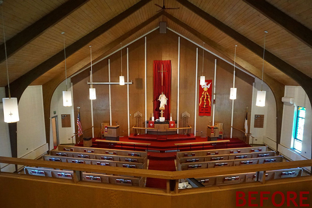 photo of sanctuary before renovation