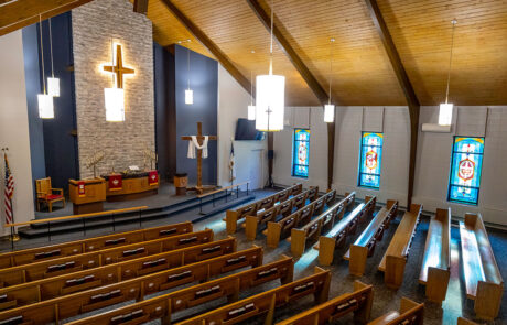photo on renovated sanctuary
