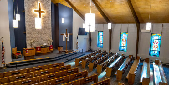 photo on renovated sanctuary